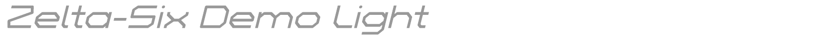 Zelta Six font preview